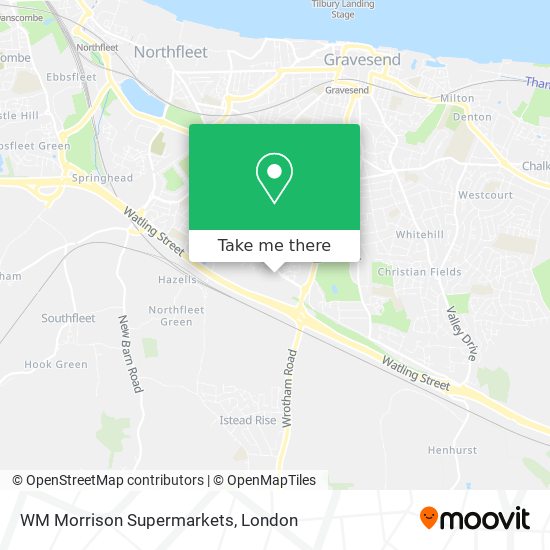 WM Morrison Supermarkets map