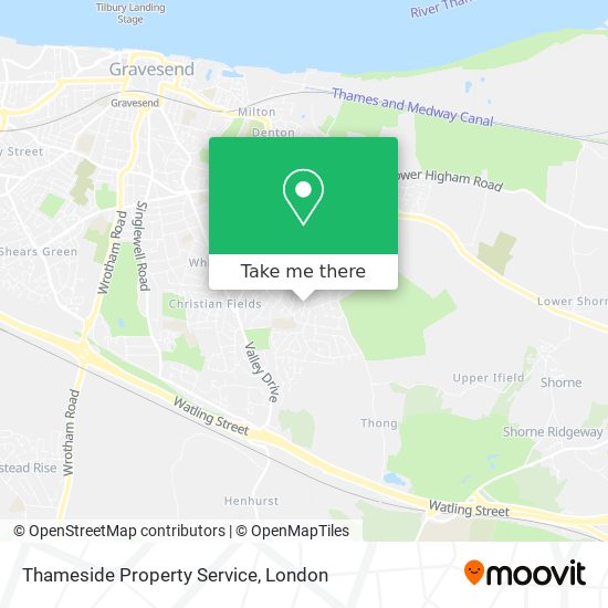 Thameside Property Service map