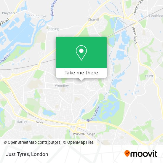 Just Tyres map