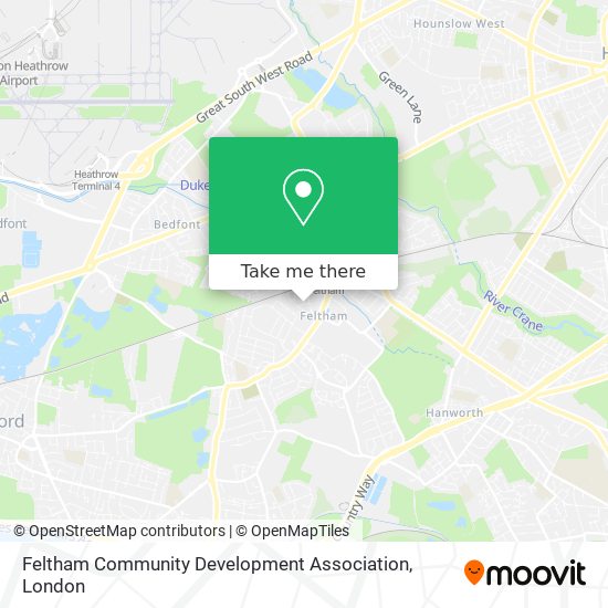 Feltham Community Development Association map