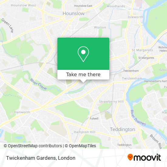 Twickenham Gardens map