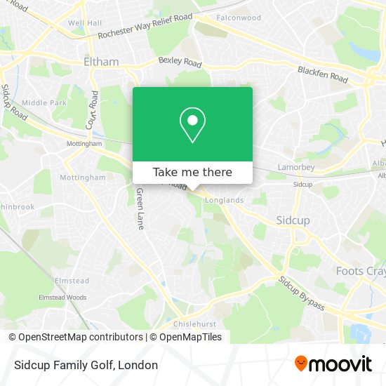 Sidcup Family Golf map