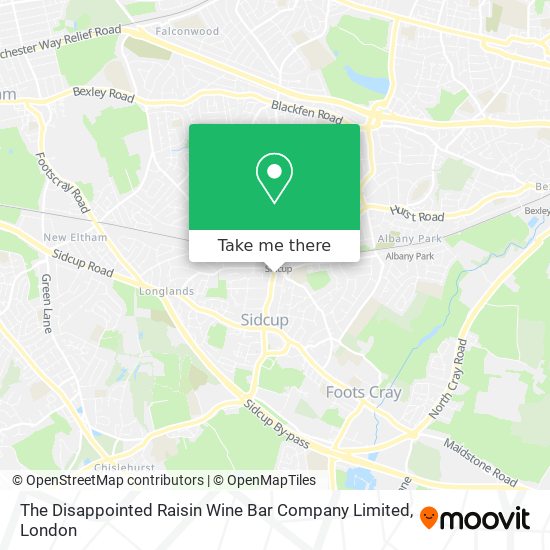 The Disappointed Raisin Wine Bar Company Limited map