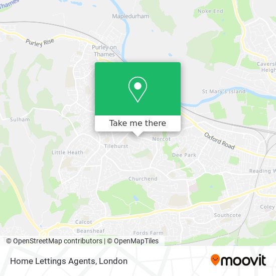 Home Lettings Agents map