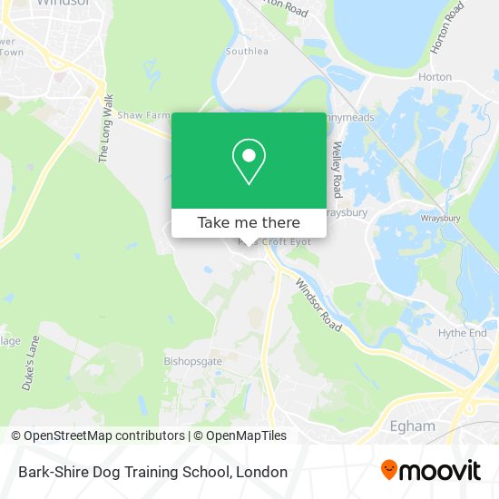 Bark-Shire Dog Training School map