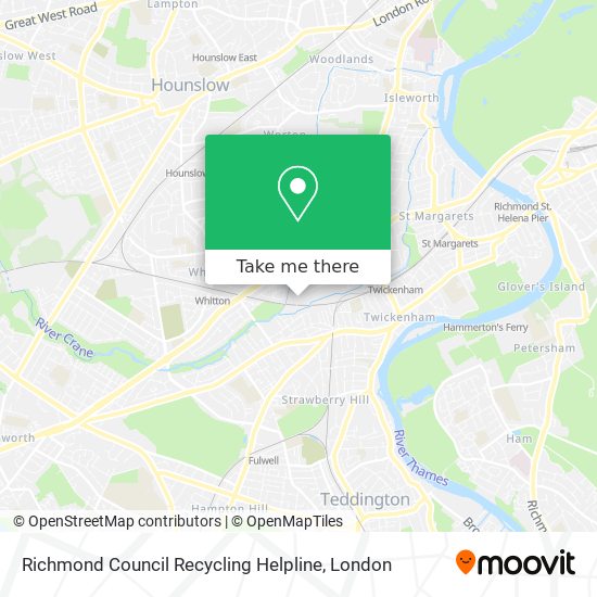 Richmond Council Recycling Helpline map