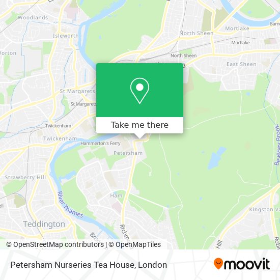 Petersham Nurseries Tea House map