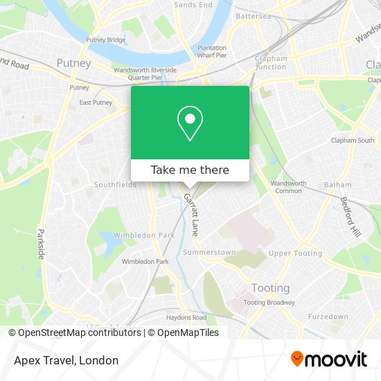 Apex Travel map