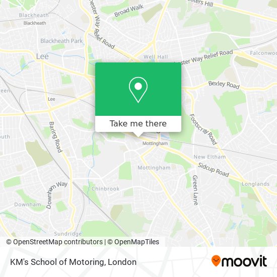 KM's School of Motoring map