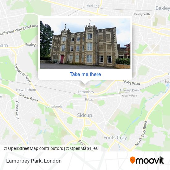 Lamorbey Park map