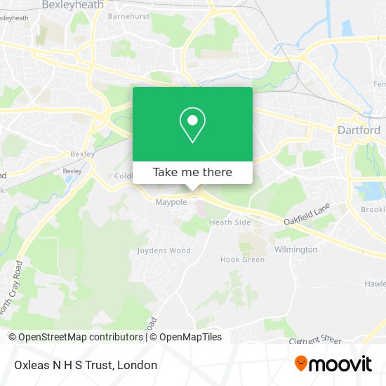 Oxleas N H S Trust map