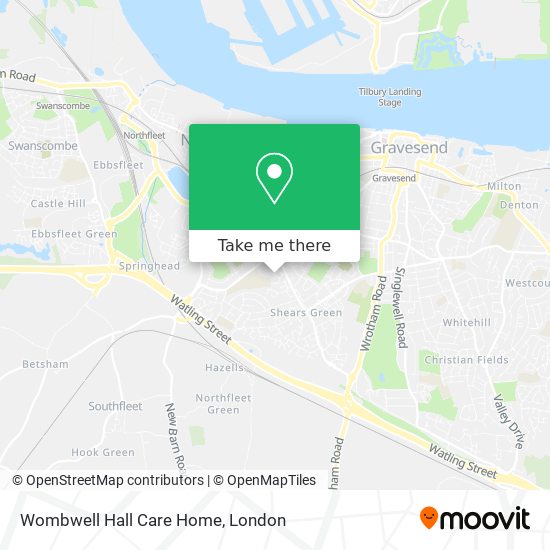 Wombwell Hall Care Home map