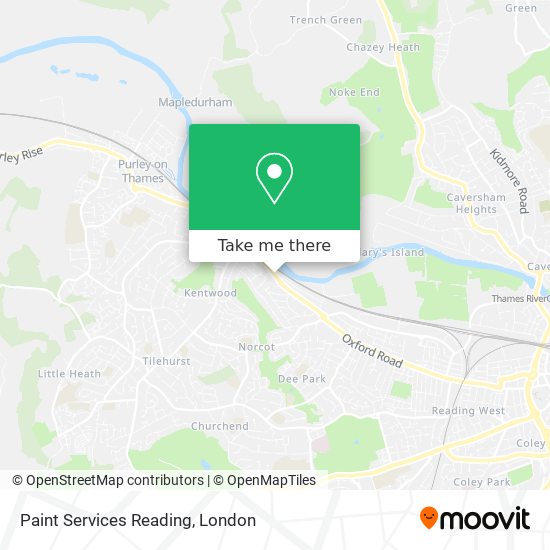 Paint Services Reading map
