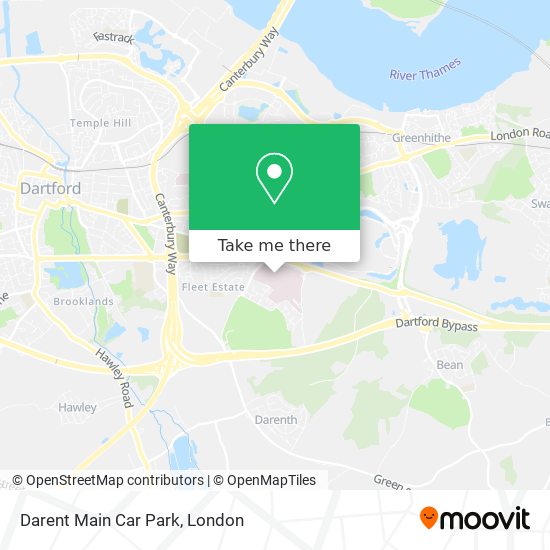 Darent Main Car Park map