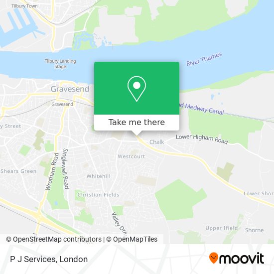P J Services map
