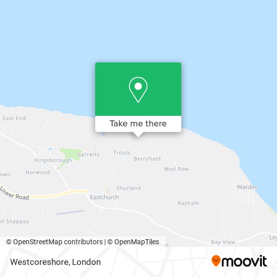 Westcoreshore map