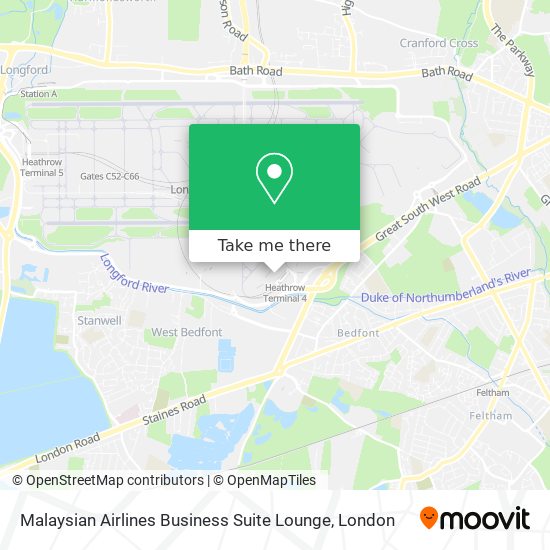 Malaysian Airlines Business Suite Lounge map
