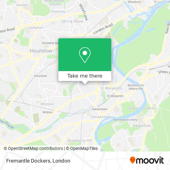 Fremantle Dockers map