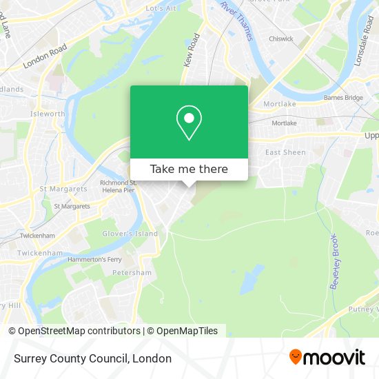 Surrey County Council map