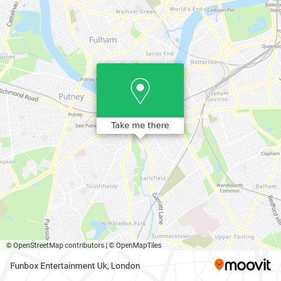 Funbox Entertainment Uk map