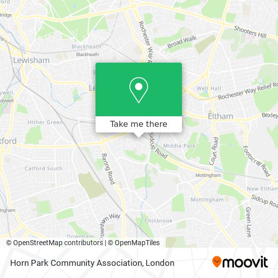 Horn Park Community Association map