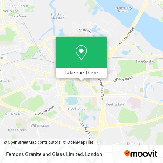 Fentons Granite and Glass Limited map