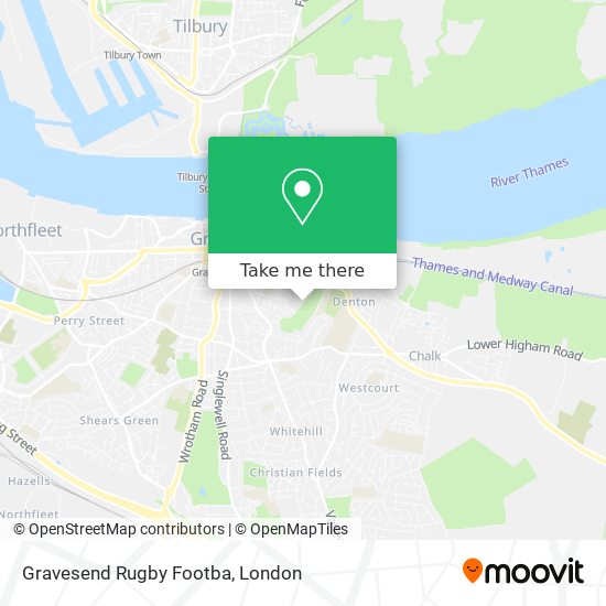 Gravesend Rugby Footba map