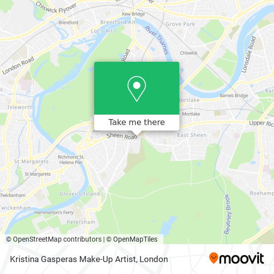 Kristina Gasperas Make-Up Artist map