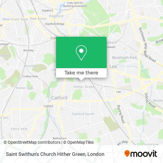 Saint Swithun's Church Hither Green map