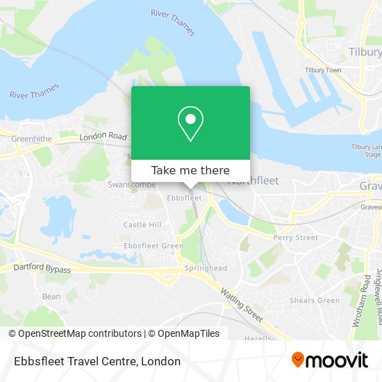 Ebbsfleet Travel Centre map