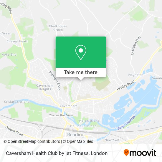 Caversham Health Club by Ist Fitness map