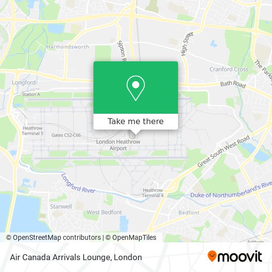 Air Canada Arrivals Lounge map