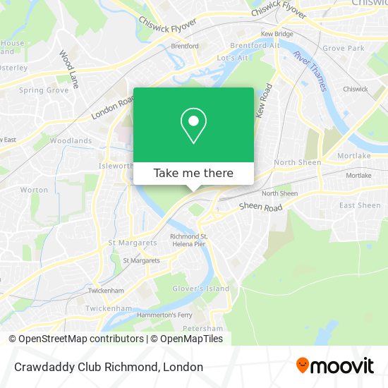 Crawdaddy Club Richmond map