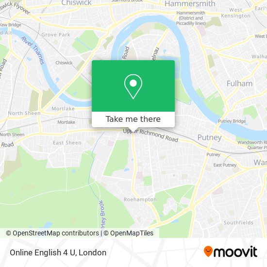 Online English 4 U map