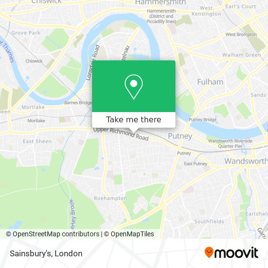 Sainsbury's map