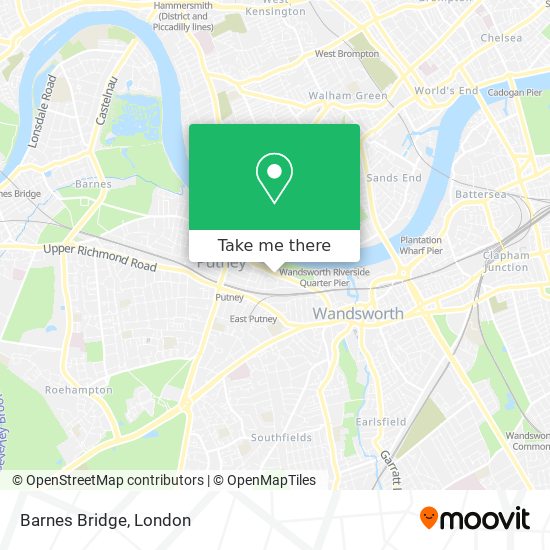 Barnes Bridge map