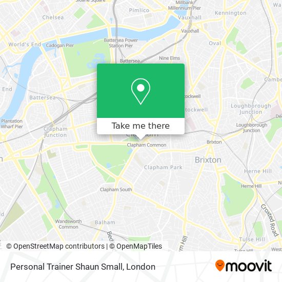 Personal Trainer Shaun Small map