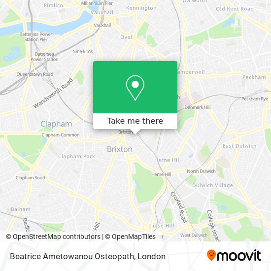 Beatrice Ametowanou Osteopath map