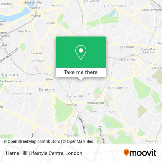 Herne Hill Lifestyle Centre map