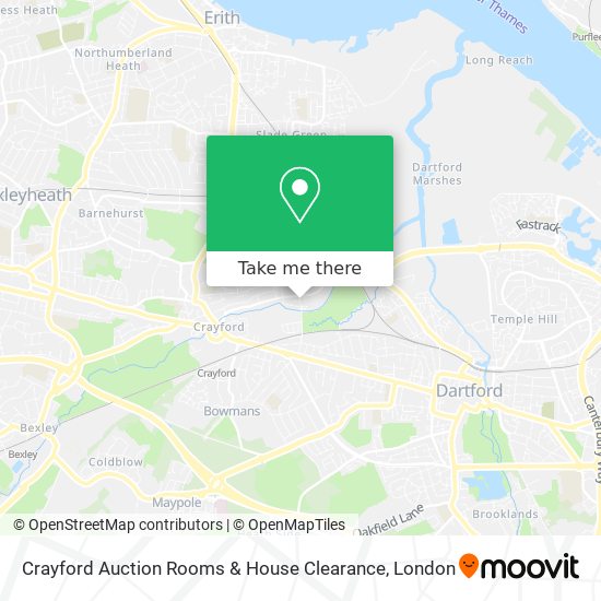 Crayford Auction Rooms & House Clearance map