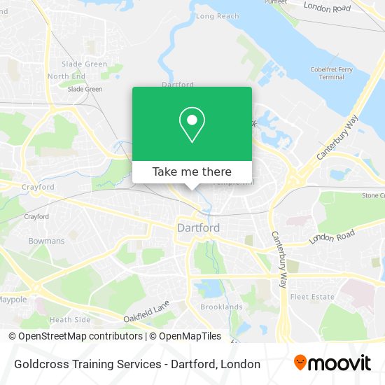 Goldcross Training Services - Dartford map