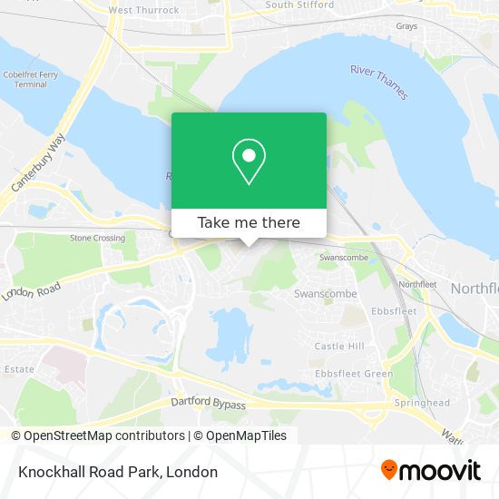 How to get to Knockhall Road Park in Greenhithe by Bus, Train or Tube?