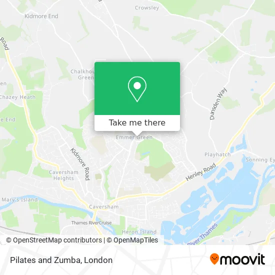 Pilates and Zumba map