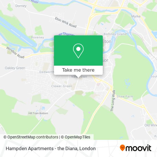 Hampden Apartments - the Diana map