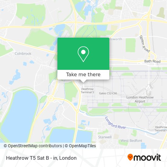 Heathrow T5 Sat B - in map