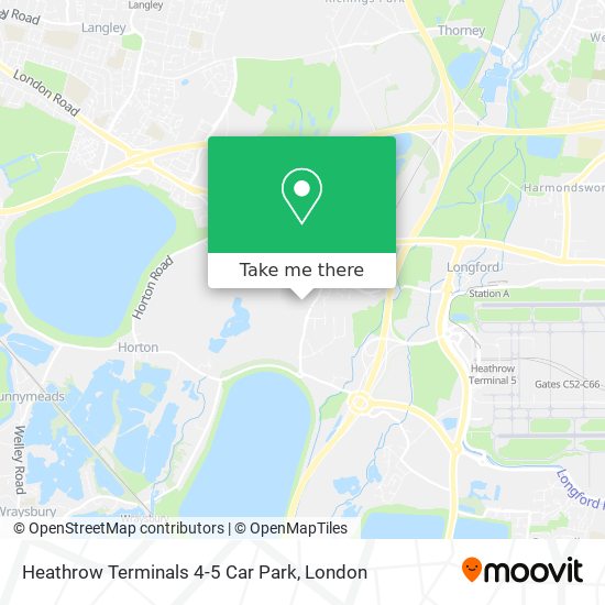 Heathrow Terminals 4-5 Car Park map