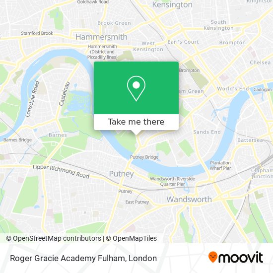 Roger Gracie Academy Fulham map