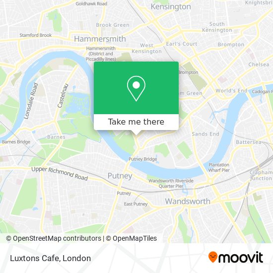Luxtons Cafe map