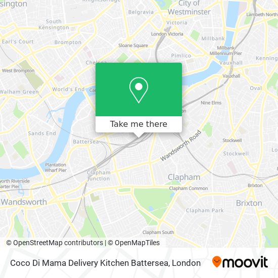 Coco Di Mama Delivery Kitchen Battersea map