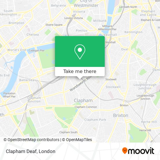 Clapham Deaf map